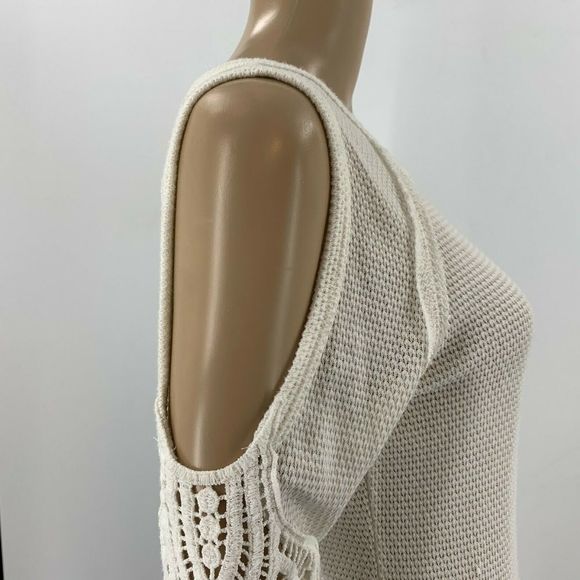 Anthropologie Eri & Ali Thermal Top Size S Lace - Picture 3 of 7